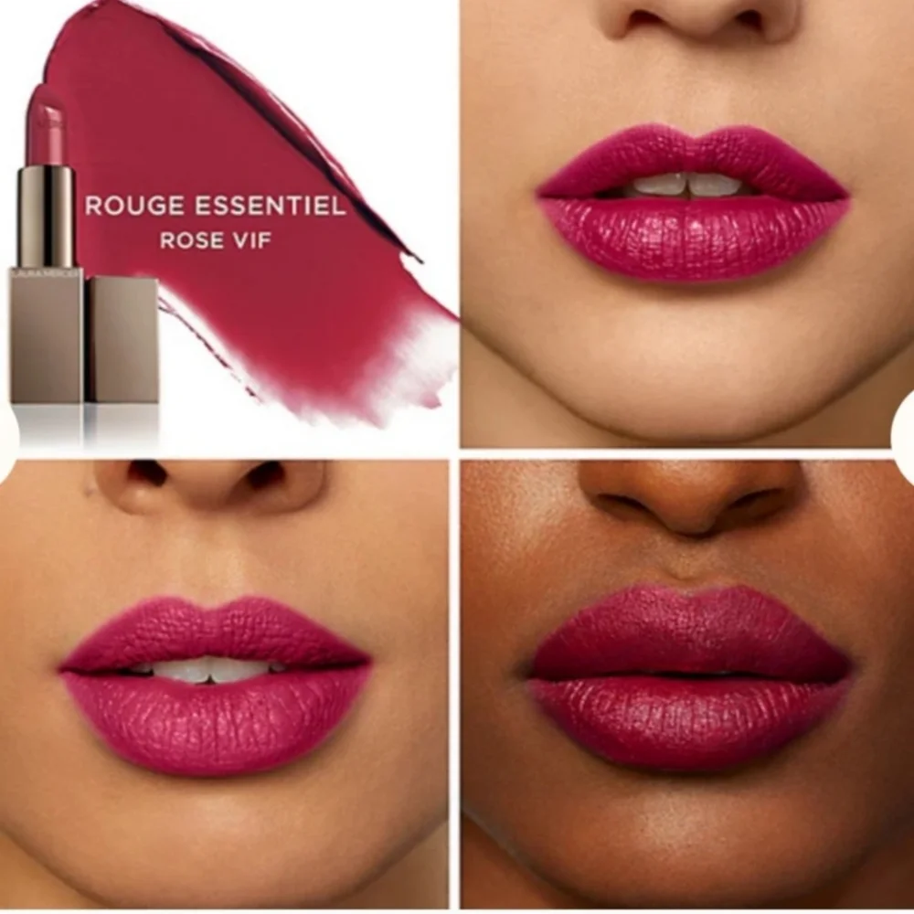 🌺Laura Mercier Rose VlF Rouge Essentiel Silky Creme Lipstick